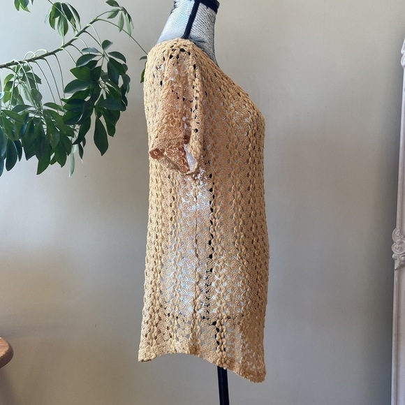 URBAN Outfitters/Anthropologie Staring at Stars crochet yellow top! Size medium. - Picture 2 of 7